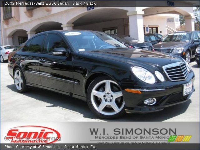 2009 Mercedes-Benz E 350 Sedan in Black