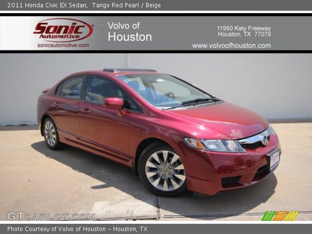 2011 Honda Civic EX Sedan in Tango Red Pearl