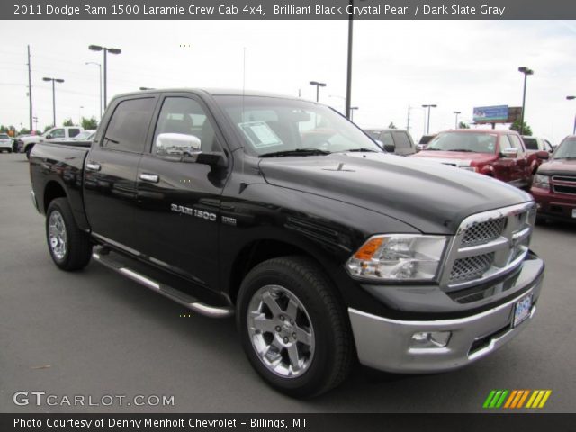 2011 Dodge Ram 1500 Laramie Crew Cab 4x4 in Brilliant Black Crystal Pearl