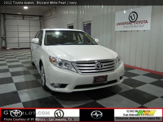 2012 Toyota Avalon  in Blizzard White Pearl