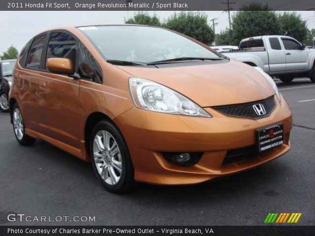 2011 Honda Fit Sport in Orange Revolution Metallic