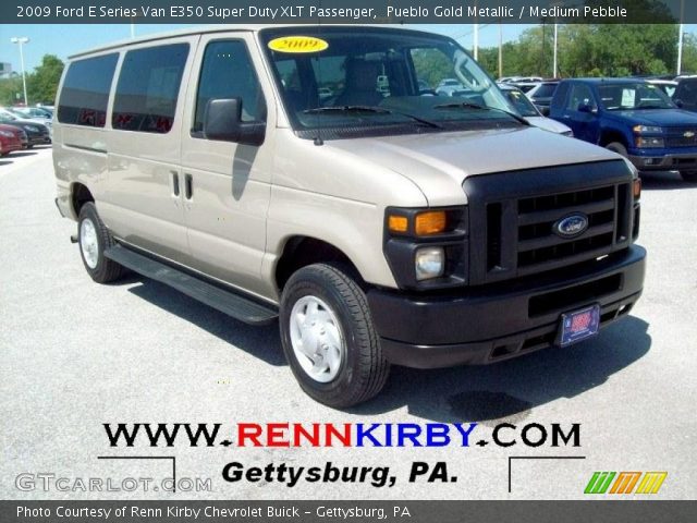 2009 Ford E Series Van E350 Super Duty XLT Passenger in Pueblo Gold Metallic