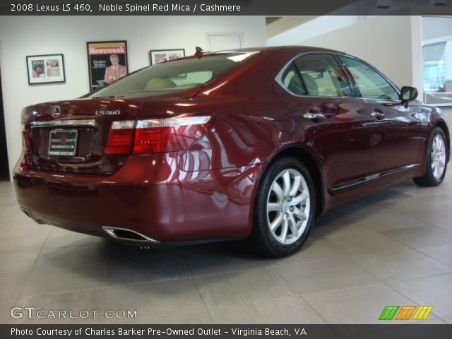 2008 Lexus LS 460 in Noble Spinel Red Mica