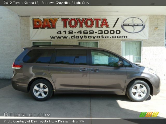 2012 Toyota Sienna LE in Predawn Gray Mica