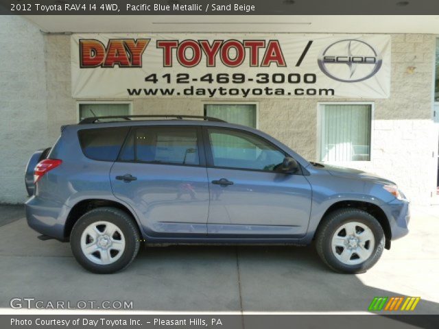 2012 Toyota RAV4 I4 4WD in Pacific Blue Metallic