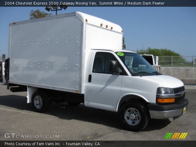 2004 Chevrolet Express 3500 Cutaway Moving Van in Summit White