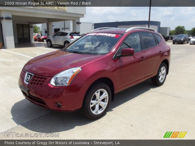 2009 Nissan Rogue SL AWD in Venom Red