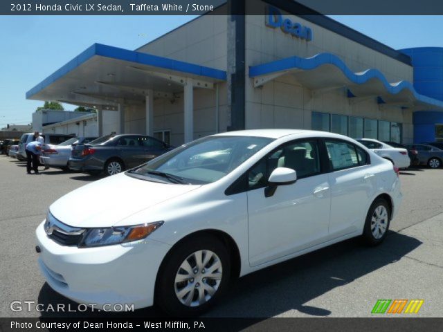2012 Honda Civic LX Sedan in Taffeta White