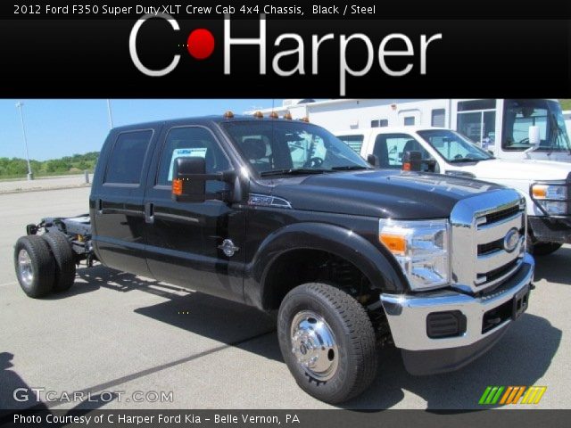 2012 Ford F350 Super Duty XLT Crew Cab 4x4 Chassis in Black