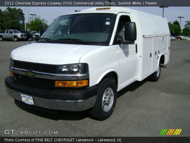 2012 Chevrolet Express Cutaway 3500 Commercial Utility Truck in Summit White