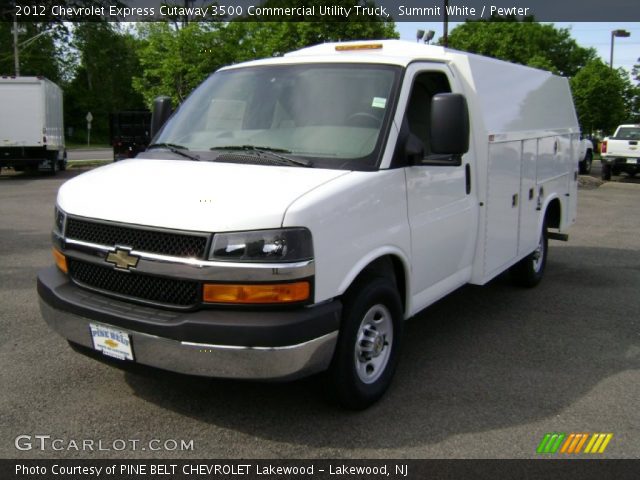 2012 Chevrolet Express Cutaway 3500 Commercial Utility Truck in Summit White