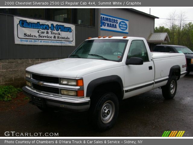 2000 Chevrolet Silverado 2500 LS Regular Cab 4x4 in Summit White