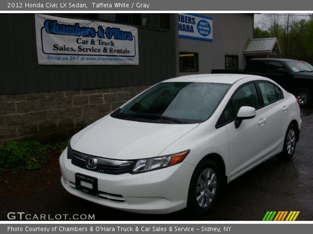 2012 Honda Civic LX Sedan in Taffeta White