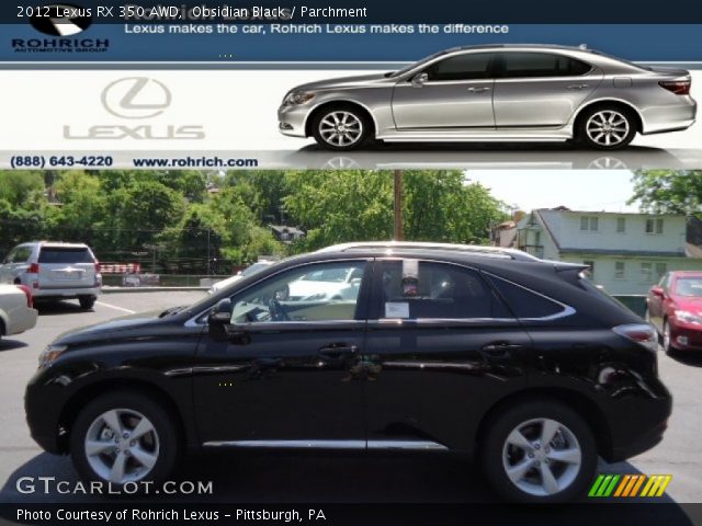 2012 Lexus RX 350 AWD in Obsidian Black