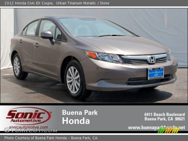 2012 Honda Civic EX Coupe in Urban Titanium Metallic
