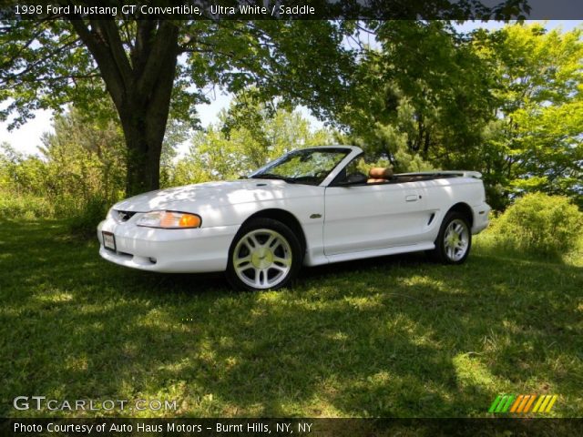 1998 Ford Mustang GT Convertible in Ultra White