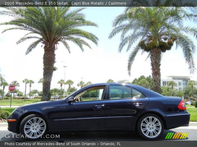 2008 Mercedes-Benz E 350 Sedan in Capri Blue Metallic
