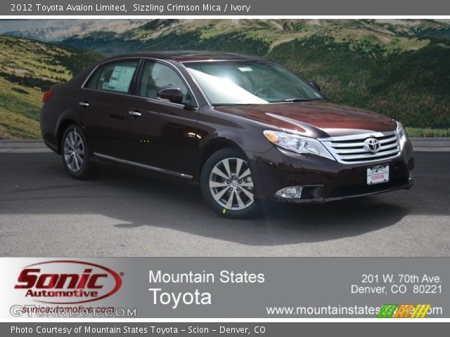 2012 Toyota Avalon Limited in Sizzling Crimson Mica