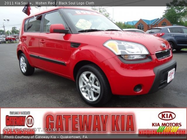 2011 Kia Soul + in Molten Red