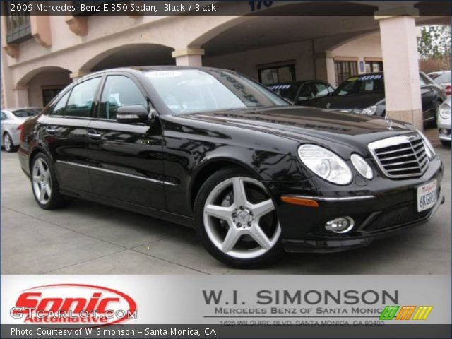2009 Mercedes-Benz E 350 Sedan in Black