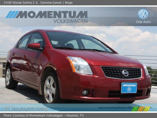 2008 Nissan Sentra 2.0 in Sonoma Sunset