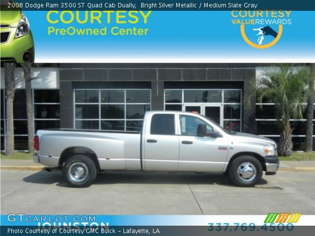 2008 Dodge Ram 3500 ST Quad Cab Dually in Bright Silver Metallic