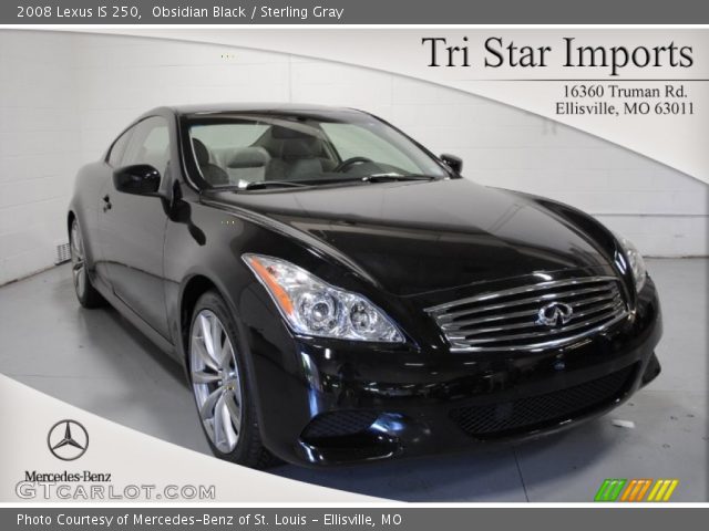 2008 Lexus IS 250 in Obsidian Black