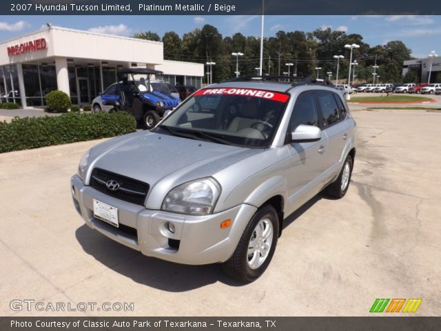 2007 Hyundai Tucson Limited in Platinum Metallic