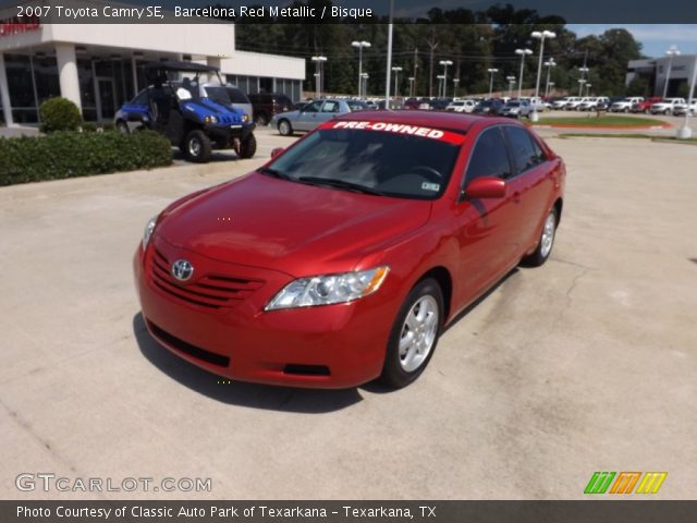 2007 Toyota Camry SE in Barcelona Red Metallic