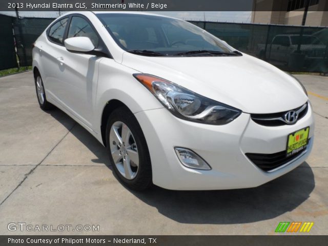 2013 Hyundai Elantra GLS in Shimmering White