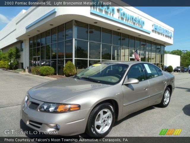 2003 Pontiac Bonneville SE in Light Bronzemist Metallic