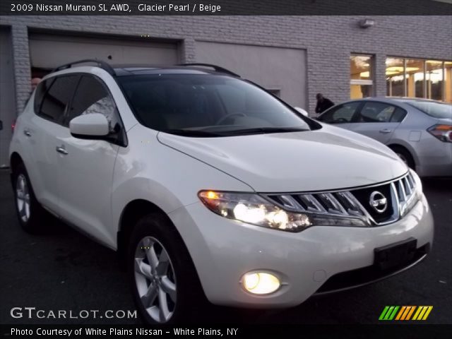 2009 Nissan Murano SL AWD in Glacier Pearl