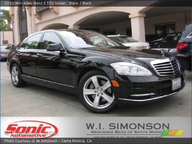 2010 Mercedes-Benz S 550 Sedan in Black