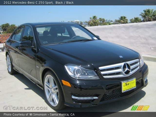 2012 Mercedes-Benz C 250 Sport in Black