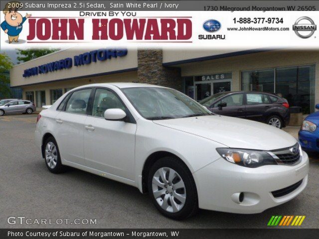 2009 Subaru Impreza 2.5i Sedan in Satin White Pearl