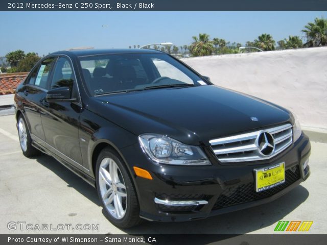 2012 Mercedes-Benz C 250 Sport in Black