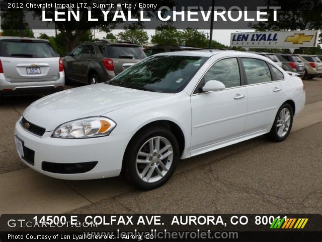 2012 Chevrolet Impala LTZ in Summit White