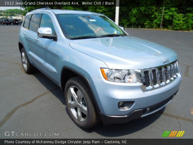 2012 Jeep Grand Cherokee Overland 4x4 in Winter Chill