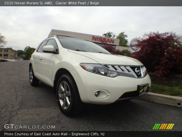 2010 Nissan Murano SL AWD in Glacier White Pearl
