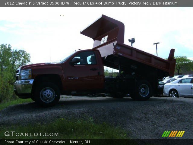 2012 Chevrolet Silverado 3500HD WT Regular Cab 4x4 Dump Truck in Victory Red