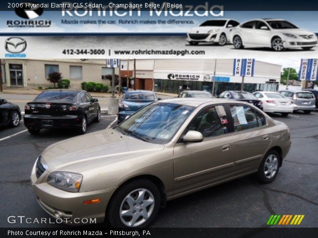 2006 Hyundai Elantra GLS Sedan in Champagne Beige