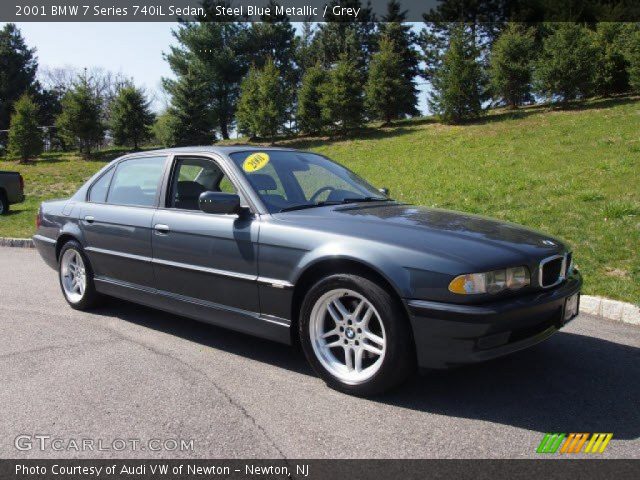 2001 BMW 7 Series 740iL Sedan in Steel Blue Metallic
