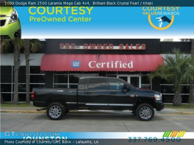 2009 Dodge Ram 2500 Laramie Mega Cab 4x4 in Brilliant Black Crystal Pearl