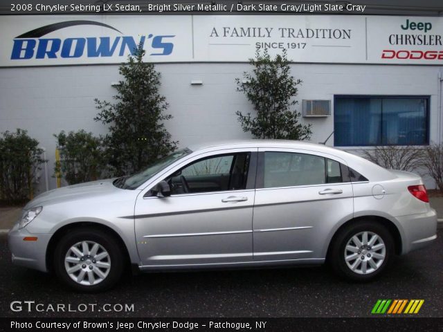 2008 Chrysler Sebring LX Sedan in Bright Silver Metallic
