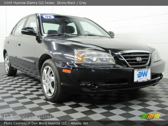 2006 Hyundai Elantra GLS Sedan in Ebony Black