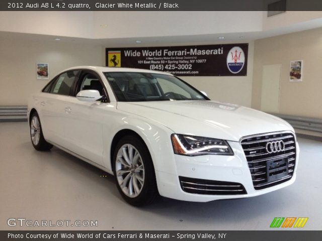 2012 Audi A8 L 4.2 quattro in Glacier White Metallic