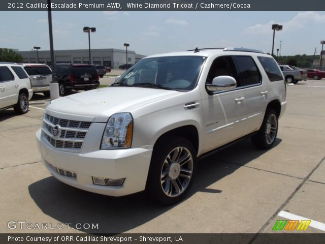 2012 Cadillac Escalade Premium AWD in White Diamond Tricoat