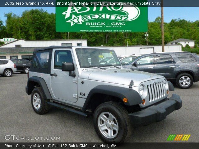 2009 Jeep Wrangler X 4x4 in Bright Silver Metallic