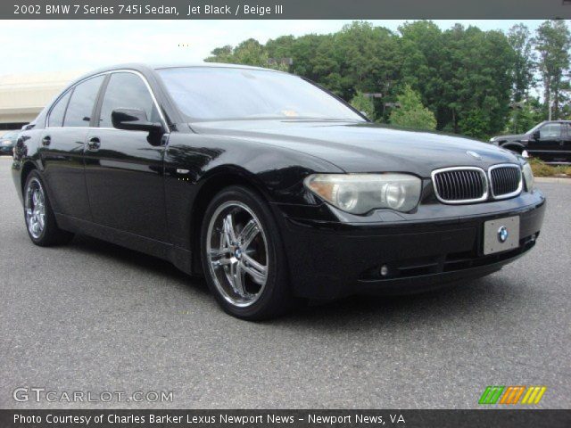 2002 BMW 7 Series 745i Sedan in Jet Black