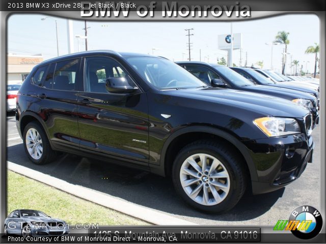 2013 BMW X3 xDrive 28i in Jet Black